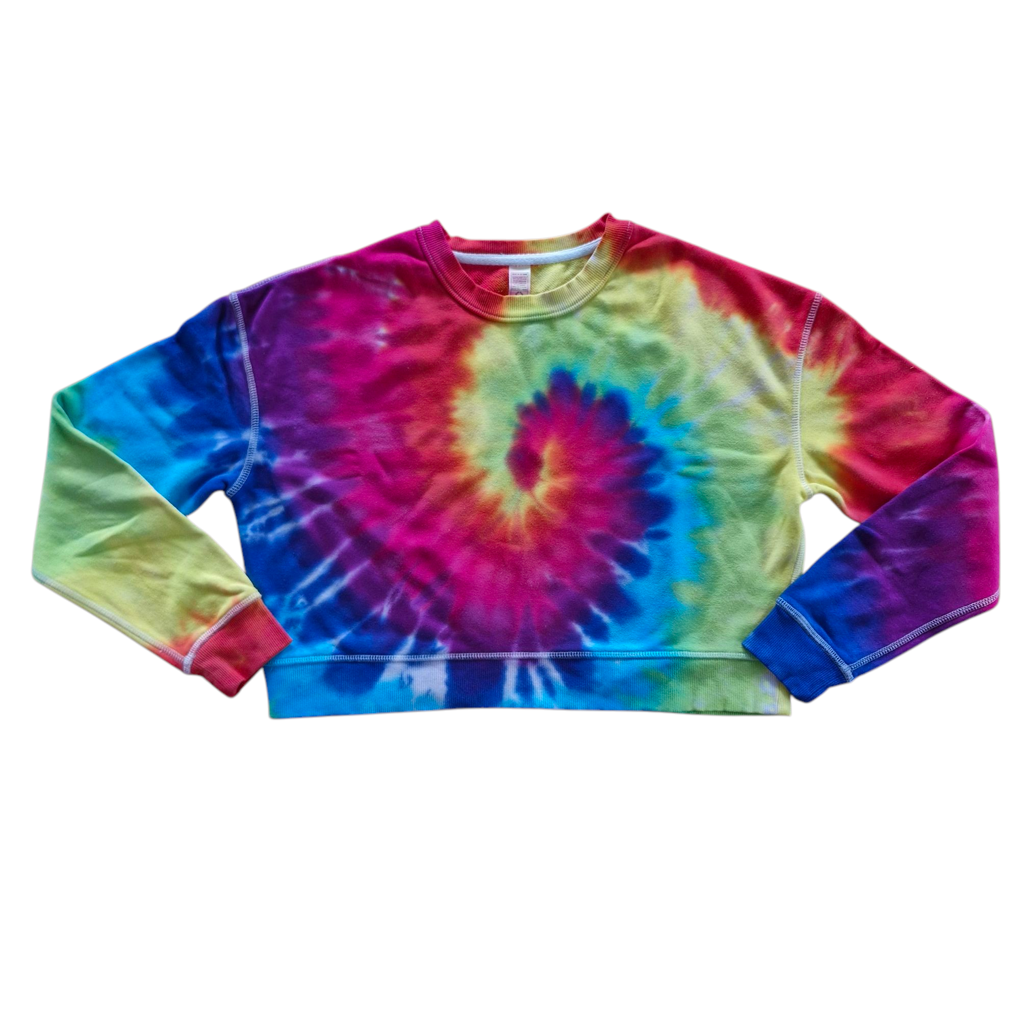 ADULT'S RAINBOW SWIRL CROP JUMPER